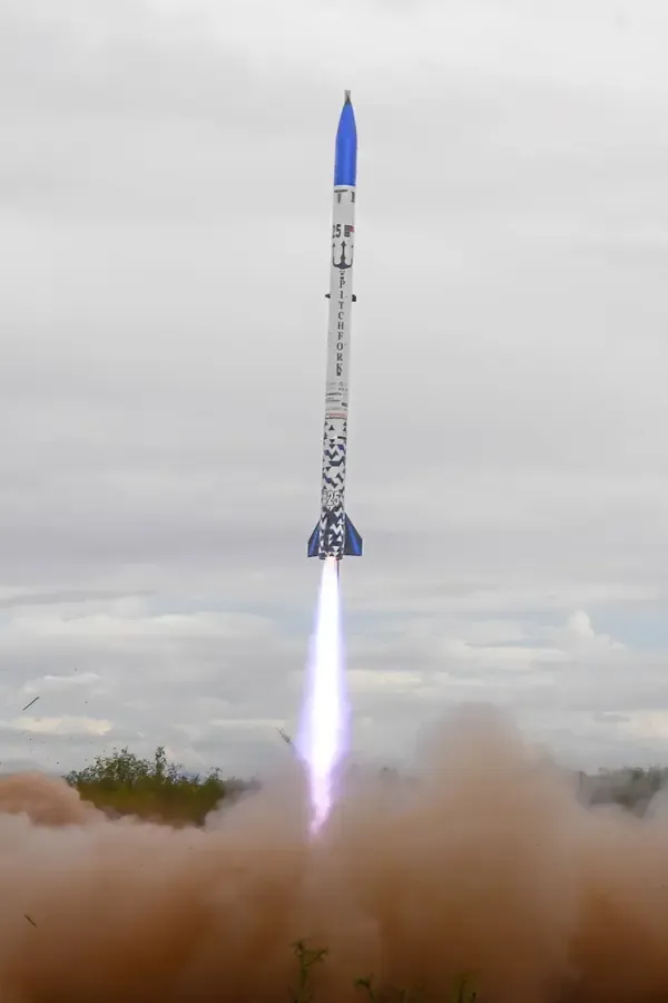 Pitchfork launching at Spaceport America Cup 2024