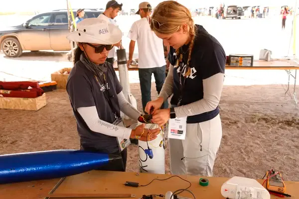Assembling Pitchfork at competition